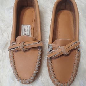 Vintage Hereford brand Tex Tan  100%Leather Moccasins